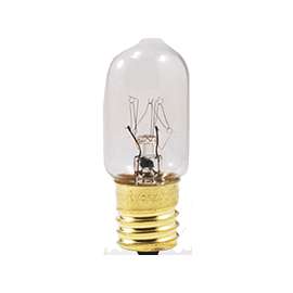 Sylvania 18174 Incandescent Lamp, 15 W, T7 Lamp, Intermediate E17 Lamp Base, 115 Lumens Lumens, 2850 K Color Temp