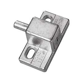 Prime-Line U 9870 Door Lock, Alike Key, Aluminum, Aluminum, 3/16, 1/8, 1/4 in Thick Door