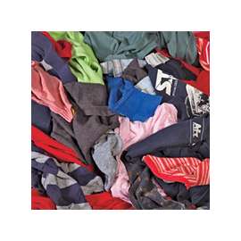 ALL RAGS R301-50 T-Shirt Knit Rag, 15 in L, 15 in W, Cotton