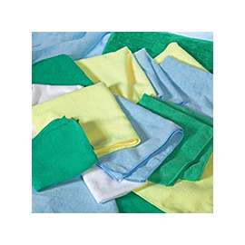 ALL RAGS MFMP12BL Wiping Cloth, 12 in L, 12 in W, Microfiber Cloth