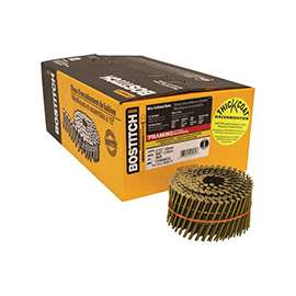 Bostitch C8R99BCG Framing Nail, 2-1/2 in L, Steel, Thickcoat, Ring Shank