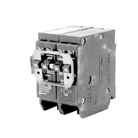Cutler-Hammer BQ220220 Circuit Breaker with Rejection Tab, Quad, Type BQ, 20 A, 4 -Pole, 120/240 V, Plug Mounting