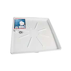 CAMCO 20752 Washing Machine Drain Pan, Polypropylene, White, Matte
