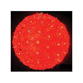 Hometown Holidays Pre Lit Holiday Ball, 7 In H, Red