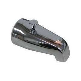 ProSource 24501-3L Bathtub Spout with Diverter, 5-1/4 in L, 3/4 x 1/2 in Connection, IPS, Zinc, Chrome Plated