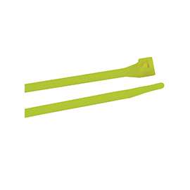 GB 45-308FG Double Lock, Self-Cutting Cable Tie, 6/6 Nylon, Fluorescent Green