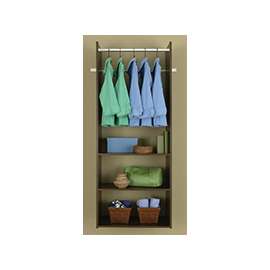 Easy Track RV1472-T Tower Closet, 5/8 in W, 72 in H, 3-Shelf
