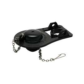 FLUIDMASTER 503 Toilet Flapper, Black, For: 2 in Flush Valves with or without Mount Ears, 3.5 gpf or Larger