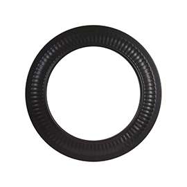 Imperial BM0094 Stove Pipe Collar, 6 in Dia, Steel, Black, Matte