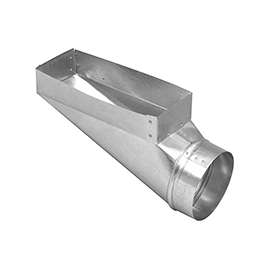Imperial GV0651 End Boot, 4 in L, 10 in W, 4 in H, 90 deg Angle, Steel, Galvanized