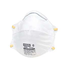 SAFETY WORKS 10102481 Disposable Dust Respirator, One-Size Mask, N95 Filter Class, 95 % Filter Efficiency, White