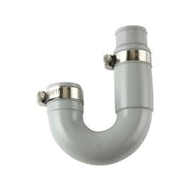 ProSource FT-150 J-Bend, Hose Clamps, PVC/Stainless Steel, Gray