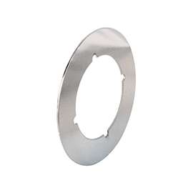 Defender Security U 9517 Door Cover Plate, Steel, Chrome, For: 2-1/8 in Bore Locks