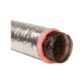 Imperial MEA-0410 Air Duct, 10 ft L, Polyester, Silver
