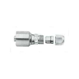 GATES MegaCrimp G25510-0606 Hose Coupling, 9/16-18, Male, Steel, Zinc