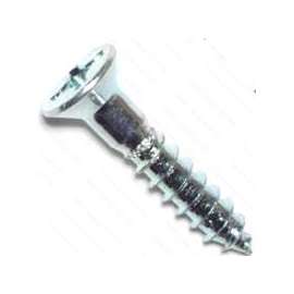 MIDWEST FASTENER 02578 Screw, #10 Thread, 1 in L, Coarse Thread, Flat Head, Phillips Drive, Sharp Point, Steel, Zinc