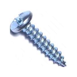 MIDWEST FASTENER 03177 Screw, #8 Thread, Coarse Thread, Pan Head, Phillips, Slotted Drive, Diamond Point, Steel, Zinc