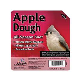 HEATH DD-13 Suet Cake, All-Season, Apple Dough Flavor, 11.25 oz
