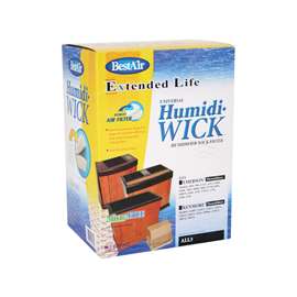 BestAir ALL-3 Wick Filter, 44 in L, 4-1/2 in W, White, For: Essickair Emerson Moistair Humidifier