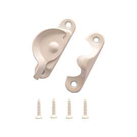 ProSource 802518W-PS Sash Cam Lock, Zinc, White