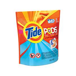 Tide 93119 Laundry Detergent, 16 CT, Powder, Ocean Mist