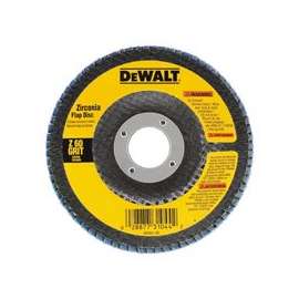 DeWALT DW8308 Flap Disc, 4-1/2 in Dia, 7/8 in Arbor, Coated, 60 Grit, Medium, Zirconia Abrasive
