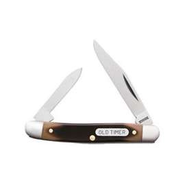 OLD TIMER 104OT Folding Pocket Knife, 2 in L Blade, 7Cr17 High Carbon Stainless Steel Blade, 2-Blade
