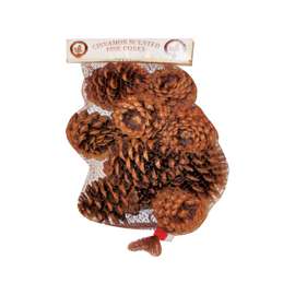 Hometown Holidays 70410-20 Christmas Specialty Decoration, Scented Pine Cone, Natural Wood/Cinnamon Oil, Brown