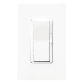 Lutron Diva DV-600PH-WH Dimmer, 120 V, 600 W, Halogen, Incandescent Lamp, White