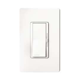 Lutron Diva DVCL-153PH-IV C.L Dimmer, 120 V, 150 W, CFL, Halogen, Incandescent, LED Lamp, 3-Way, Ivory