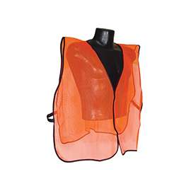 RADWEAR SVO Non-Rated Safety Vest, One-Size, Polyester, Green/Orange/Silver, Hook-and-Loop Closure