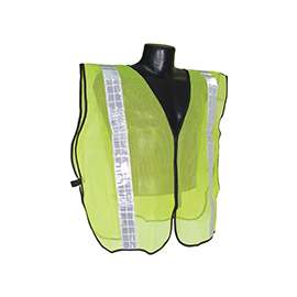 RADWEAR SVG2 Non-Rated Safety Vest, One-Size, Polyester, Green/Silver