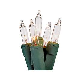 Hometown Holidays C10Y082B Light Set, Christmas, 120 V, 40.8 W, 100-Lamp, Clear Lamp, 1000 hr Average Life