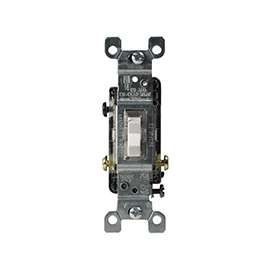Leviton C24-01461-GLW Switch, 120 V, Thermoplastic, White