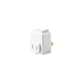 Leviton 1469-W Switch Tap, 13 A, 125 V, 1-15R, White