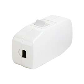 Leviton C24-05410-0KW Cord Switch, 3 A, 125 V, White