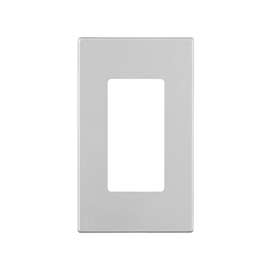 Leviton C42-80301-00W Wallplate, 4.61 in L, 2-3/4 in W, 1 -Gang, Polycarbonate, White