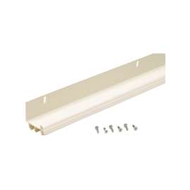 M-D 43816 Door Bottom with Vinyl Fins, 36 in L, 2-1/2 in W, 1.63 in H, PVC