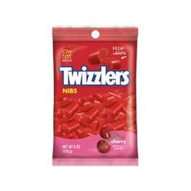 Twizzlers CN12 Candy, Cherry Flavor, 6 oz Bag