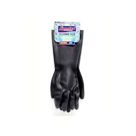 SPONTEX 33555 High-Tensile Strength Protective Gloves, L, 16-1/2 in L, Neoprene, Black