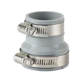 ProSource Drain Trap Connector, 2 in, PVC, Gray