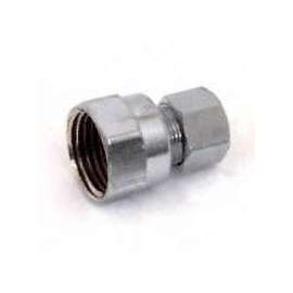 Plumb Pak PP20071LF Straight Adapter, 3/8 in, FIP x Compression, Chrome