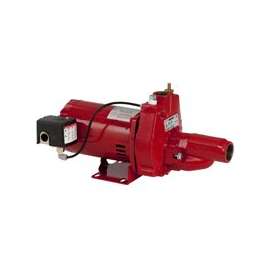 Red Lion 602137 Jet Pump with Injector, 17.6 A, 115/230 V, 0.75 hp, 1-1/4 in Suction, 1 in Discharge Connection, Iron