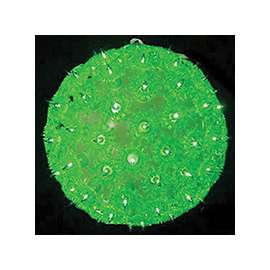 Hometown Holidays Pre Lit Holiday Ball, 7 In H, Green