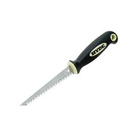 HYDE MAXXGRIP PRO Series 09016 Jab Saw, 6 in L Blade, 1 in W Blade, HCS Blade, Overmolded Handle, Redwood Handle