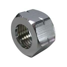 ProSource Faucet Coupling Nut, Brass, Silver, Chrome Plated