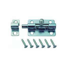 ProSource CL-199-PS Barrel Bolt, Steel, Zinc