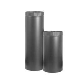Imperial BM0121 Stove Pipe, 7 in Dia, 36 in L, Steel, Black