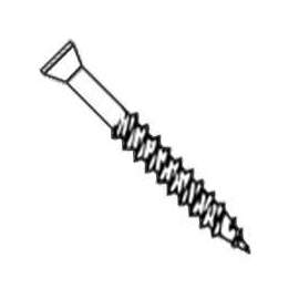 ProFIT 0289148 Screw, #6 Thread, 2-1/4 in L, Fine Thread, Trim Head, Square Drive, Sharp Point, Phosphate