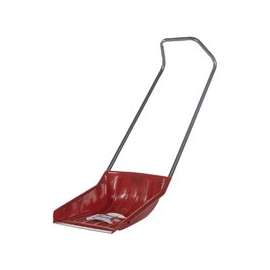 GARANT NPSS18U Sleigh Shovel, 19-1/2 in W Blade, 19-1/4 in L Blade, Polyethylene Blade, Steel Handle, 57-1/2 in OAL